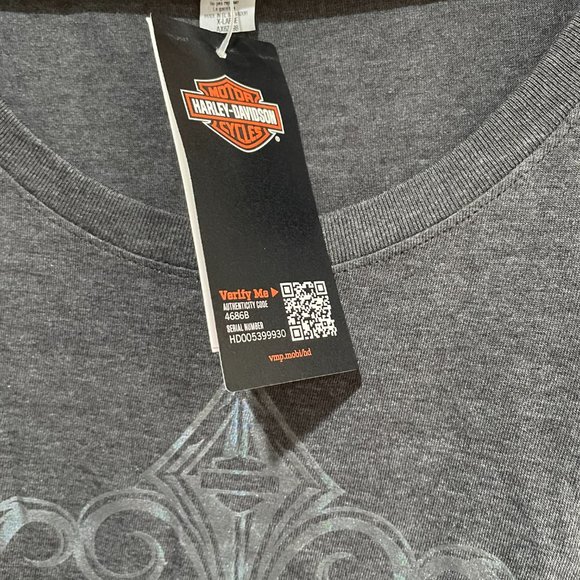HARLEY-DAVIDSON Women's XL Gray Short Sleeve T-Shirt Shirt Top Cody Wyoming NWT - Picture 4 of 6